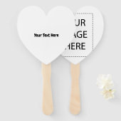 Aangepaste tekst handwaaier (Voorkant en achterkant)