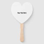 Aangepaste tekst handwaaier (Voorkant)