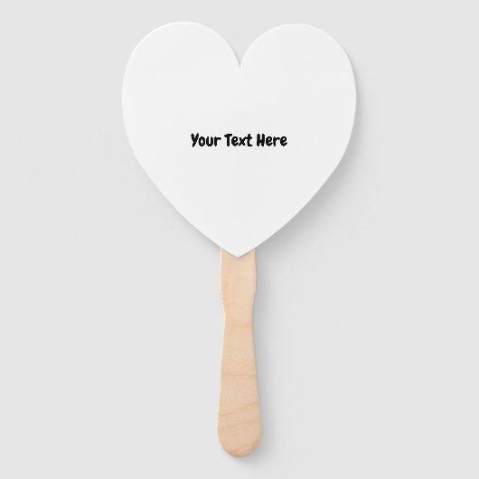 Aangepaste tekst handwaaier (Voorkant)