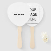 Aangepaste tekst handwaaier (Voorkant en achterkant)