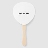 Aangepaste tekst handwaaier (Voorkant)