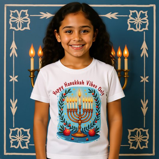 Aangepaste tekst Hanukkah Feest van Plezier T-shirt
