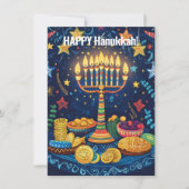 Aangepaste tekst Hanukkah Harmony Feestdagenkaart (Voorkant)