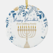 Aangepaste tekst Hanukkah Harmony Ornament (Voorkant)