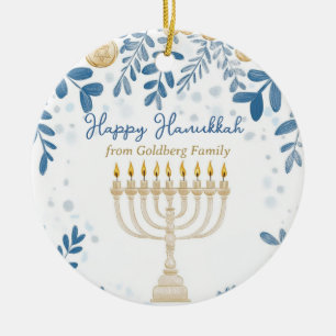 Aangepaste tekst Hanukkah Harmony Ornament