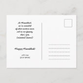 Aangepaste tekst Happy Chanoeka✡️, Davidster Briefkaart (Achterkant)