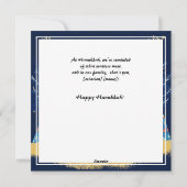 Aangepaste tekst Happy Chanoeka✡️, Davidster Feestdagenkaart (Achterkant)