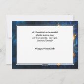 Aangepaste tekst Happy Chanoeka✡️, Davidster Feestdagenkaart (Achterkant)