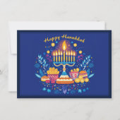 Aangepaste tekst Happy Hanukkah✡️, Feestdagenkaart (Voorkant)