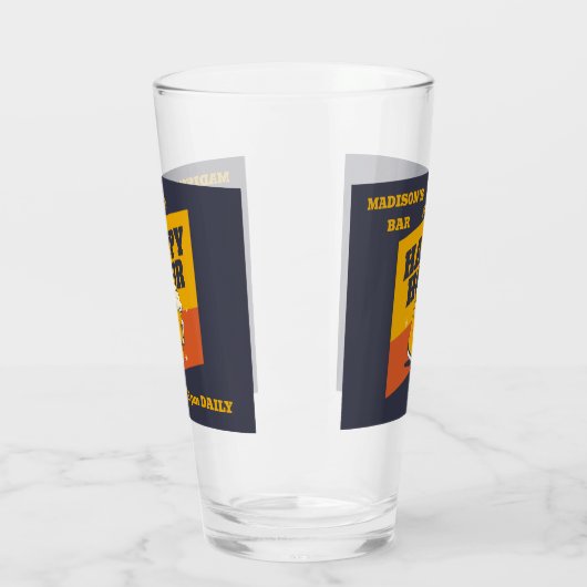 aangepaste tekst happy hour glas (Links)