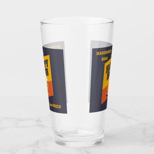aangepaste tekst happy hour glas (Rechts)