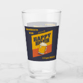 aangepaste tekst happy hour glas (Voorkant)
