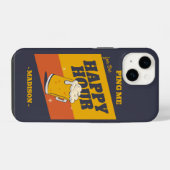 aangepaste tekst happy hour iPhone hoesje (Achterkant horizontaal)