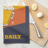 aangepaste tekst happy hour theedoek (Quarter Fold)