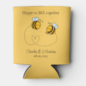 Aangepaste tekst Happy Love Bees Blikjeskoeler (Voorkant)