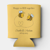 Aangepaste tekst Happy Love Bees Blikjeskoeler (Achterkant)