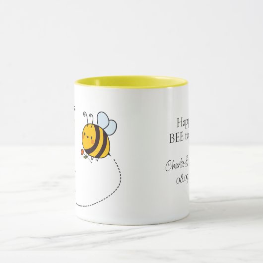 Aangepaste tekst Happy Love Bees Mok (Midden)