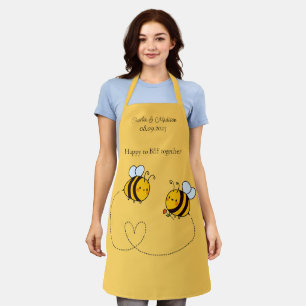 Aangepaste tekst Happy Love Bees Schort