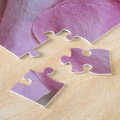 Aangepaste tekst Happy Moederdag Pink Rose Romanti Legpuzzel (Zijkant)