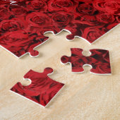 Aangepaste tekst Happy Moederdag Red Roses Romanti Legpuzzel (Zijkant)