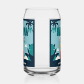 Aangepaste tekst "Havana Nights" Blikvorm Glas (Links)