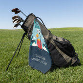 Aangepaste tekst "Havana Nights" Golfhanddoek (Groen)