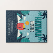 Aangepaste tekst "Havana Nights" Legpuzzel (Horizontaal)