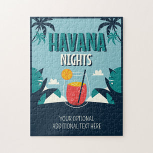 Aangepaste tekst "Havana Nights" Legpuzzel