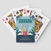 Aangepaste tekst "Havana Nights" Pokerkaarten (Achterkant)