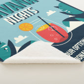 Aangepaste tekst "Havana Nights" Sherpa Deken (3/4)