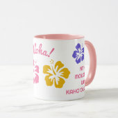 Aangepaste tekst Hawaii Eilanden Mok (Voorkant rechts)