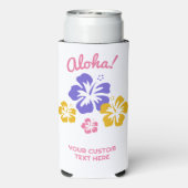 Aangepaste tekst Hawaii Eilanden Seltzer Blikjeskoeler (Seltzer Achterkant)