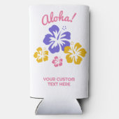 Aangepaste tekst Hawaii Eilanden Seltzer Blikjeskoeler (Achterkant)