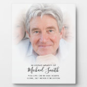 Aangepaste tekst herdenkingsplaquette met foto voo fotoplaat (Voorkant)