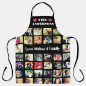 Aangepaste tekst hier foto's collage T-Shirt Schort (Voorkant)