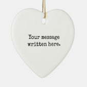 Aangepaste tekst hier Gepersonaliseerde tekst cita Keramisch Ornament (Rechts)