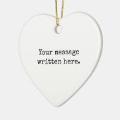 Aangepaste tekst hier Gepersonaliseerde tekst cita Keramisch Ornament (Links)