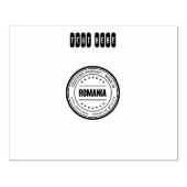 Aangepaste tekst Hier Logo of Afbeelding Wood Art  Rubberstempel (Afrduk)