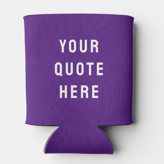 Aangepaste tekst hier Purper Blikjeskoeler (Achterkant)