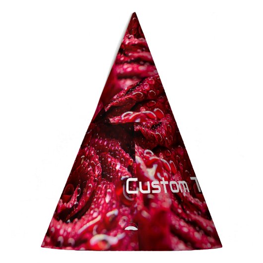 Aangepaste tekst Hier Roos Afbeelding Decor Crafts Feesthoedjes (Links)