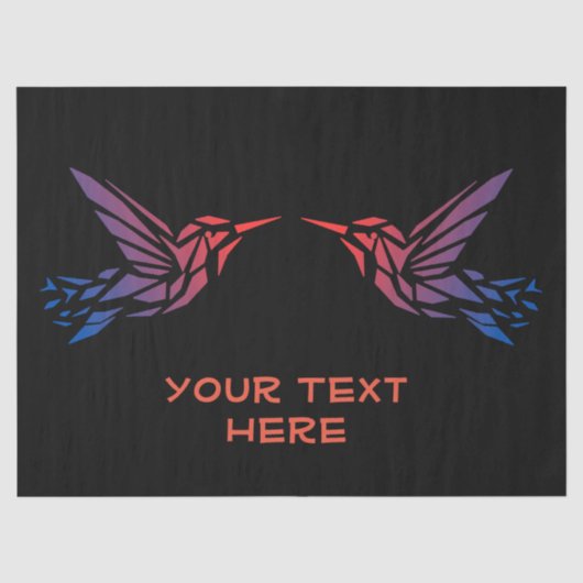Aangepaste Tekst Hier Stijl 18lb Tissuepapier (Voorkant)