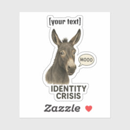 Aangepaste tekst Hilarische Sticker