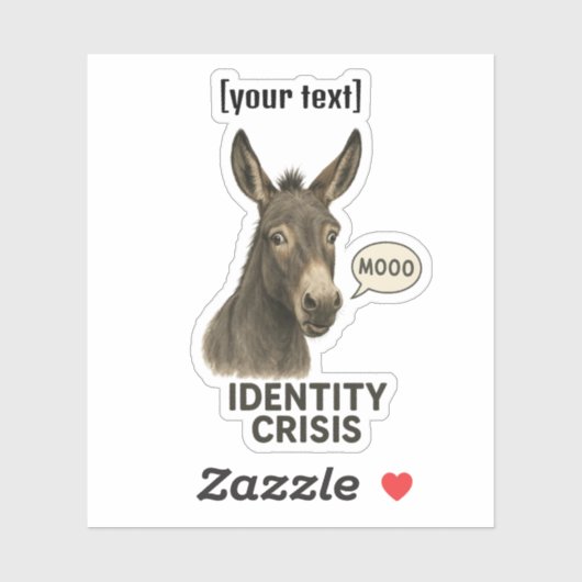 Aangepaste tekst Hilarische Sticker (Vel)