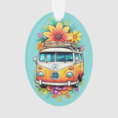 Aangepaste tekst Hippie Van Ornament (voorkant)