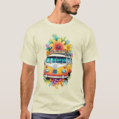 Aangepaste tekst Hippie Van T-shirt (Voorkant)