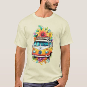 Aangepaste tekst Hippie Van T-shirt
