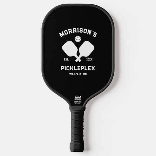 Aangepaste tekst Home Court Pickleball Paddle (Achterkant)