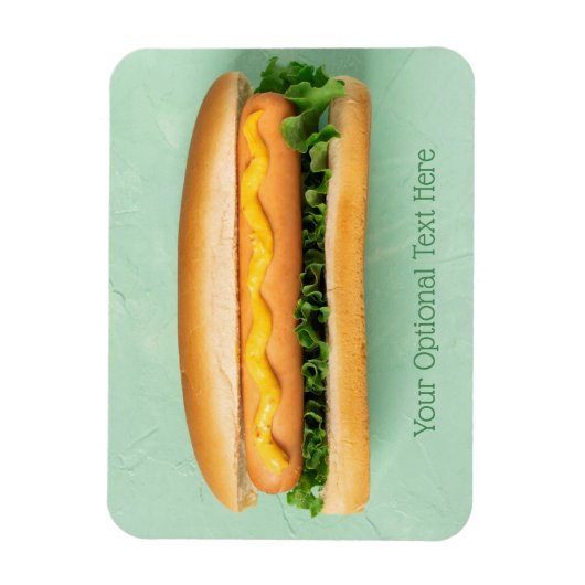 Aangepaste tekst Hot Dog magneet (Verticaal)