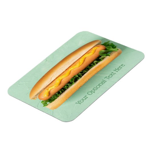 Aangepaste tekst Hot Dog magneet (Linkerzijde)