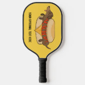 Aangepaste tekst Hot Dog Pickleball Paddle (Voorkant)